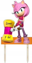 topper-kolorowy-sonic-amy-rose-imie