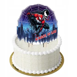 dwustronny-topper-kolorowy-spider-man-venom-imie-wiek-personalizowany