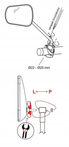 lusterko-dlugie-ramie-ajs-plus-stan-nowy-waga-220-g