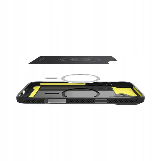etui-spigen-rugged-armor-magsafe-do-iphone-16-matte-black-funkcje-ladowanie-indukcyjne-magsafe-pochlanianie-wstrzasow