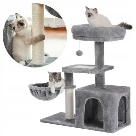 drapak-dla-kota-z-hamakiem-drapak-legowisko-domek-wieza-wysoka-70-cm