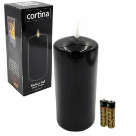 znicz-wklad-swieca-czarna-led-plomien-cortina-7-x-18-cm