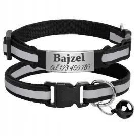 odblaskowa-obroza-kota-psa-dzwonek-identyfikator-grawer-adresowka-czarna