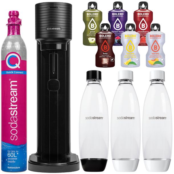 ﻿Saturator SodaStream Gaia Titan jedna butelka + Butelki 2x 1L Fuse białe +