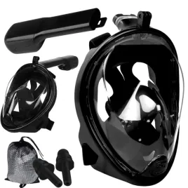 maska-do-nurkowania-skladana-czarna-pelnotwarzowa-z-rurka-duza
