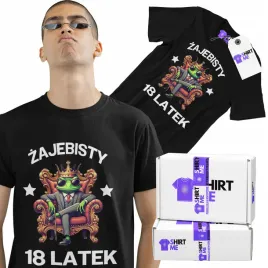 prezent-na-18-urodziny-koszulka-z-nadrukiem-tshirt-meski-zajebisty-18-latek