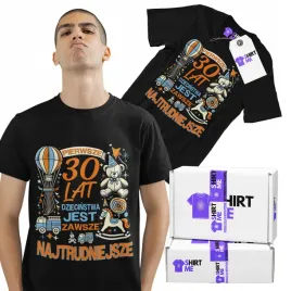 prezent-na-30-urodziny-koszulka-z-nadrukiem-tshirt-meski-30-lat-dziecinstwa