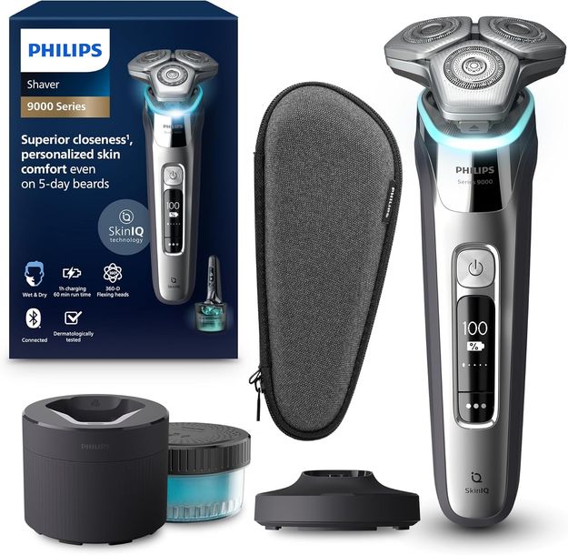 Golarka Męska Maszynka do Twarzy Philips S9975/54 Shaver Series 9000 + Baza