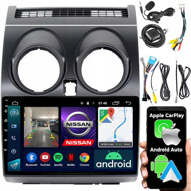 RADIO SAMOCHODOWE NCS RS-305 NISSAN QASHQAI 2006-2013 ANDROID NAWIGACJA