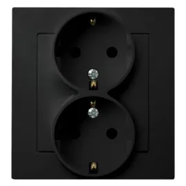 ospel-as-czarny-gniazdo-podwojne-0-schuko-gp-2gs-m-33