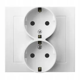 ospel-kier-bialy-gniazdo-podwojne-schuko-gp-2ws-00