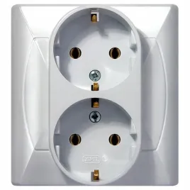 ospel-akcent-bialy-gniazdo-podwojne-schuko-gp-2as-00