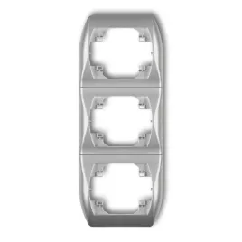 karlik-trend-srebrny-metalik-ramka-3-krotna-pionowa-7rv-3