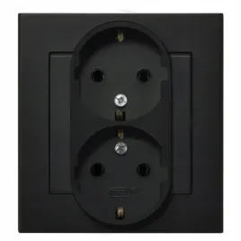 ospel-sonata-czarny-gniazdo-podwojne-0-schuko-gp-2rs-33