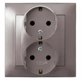 ospel-impresja-tytan-gniazdo-podwojne-0-schuko-gp-2ys-m-23