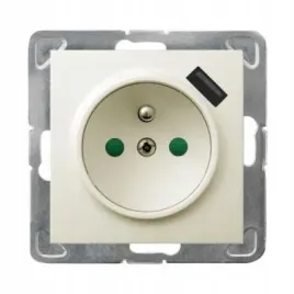 ospel-impresja-ecru-gniazdo-z-uziemieniem-usb-gp-1yzpusb-m-27