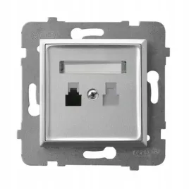 ospel-aria-srebrny-gniazdo-telefoniczne-gpt-1u-m-18