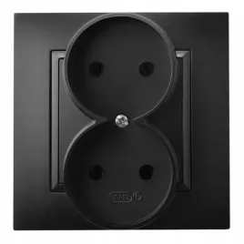 ospel-aria-czarny-gniazdo-podwojne-gp-2u-33