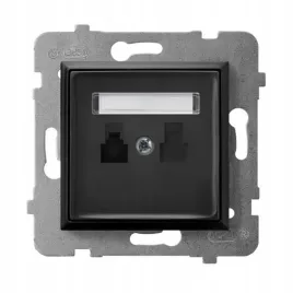 ospel-aria-czarny-gniazdo-telefoniczne-gpt-1u-m-33