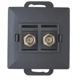 abex-perla-antracyt-gniazdo-antenowe-typu-f-podwojne