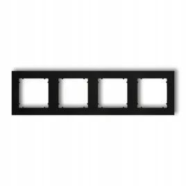 karlik-mini-czarny-mat-ramka-4-krotna-12mr-4