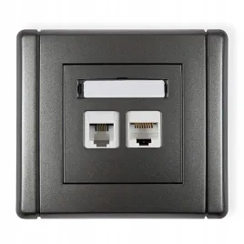 karlik-flexi-grafitowy-gniazdo-rj12-rj45-11fgtk