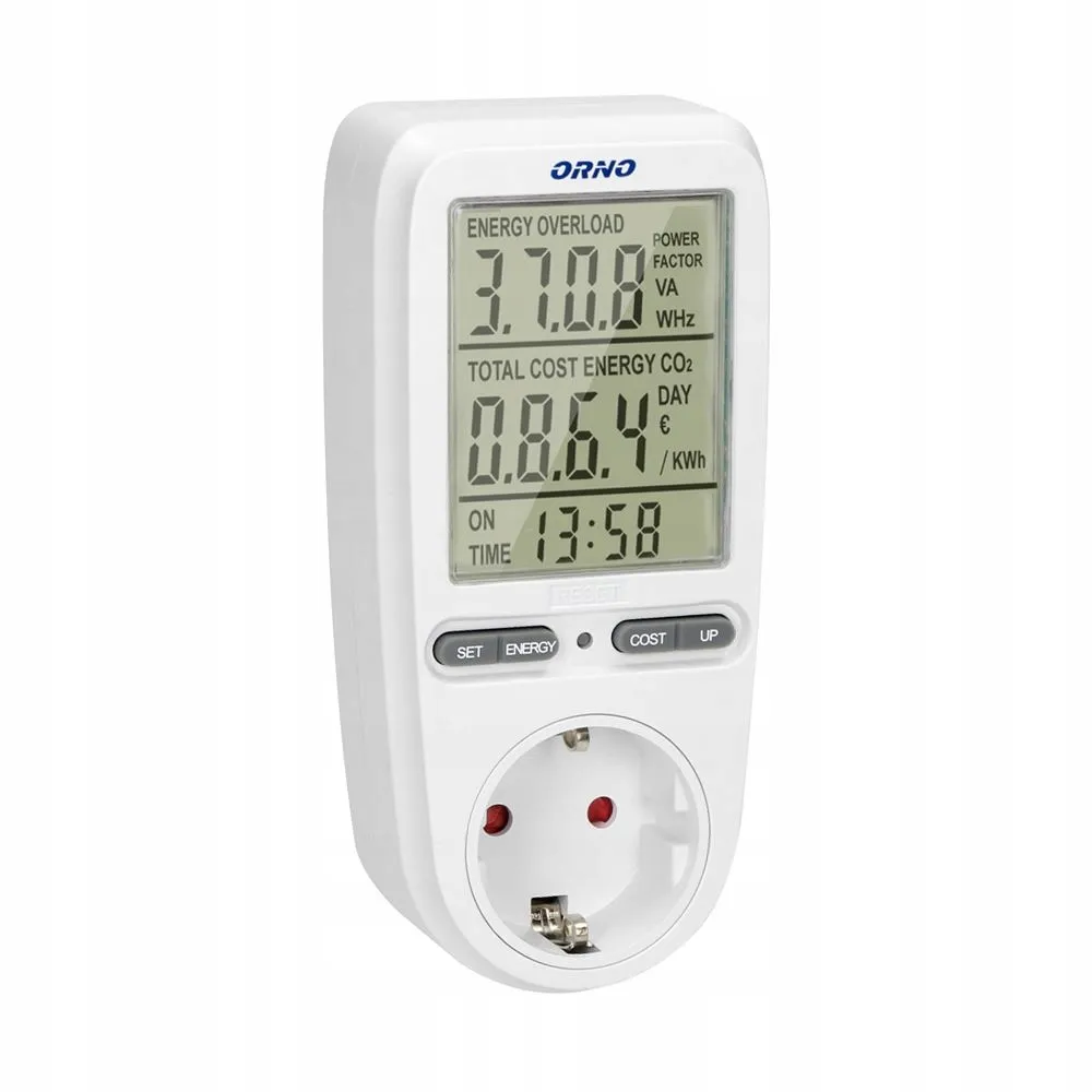 watomierz-kalkulator-energii-lcd-schuko-stan-nowy