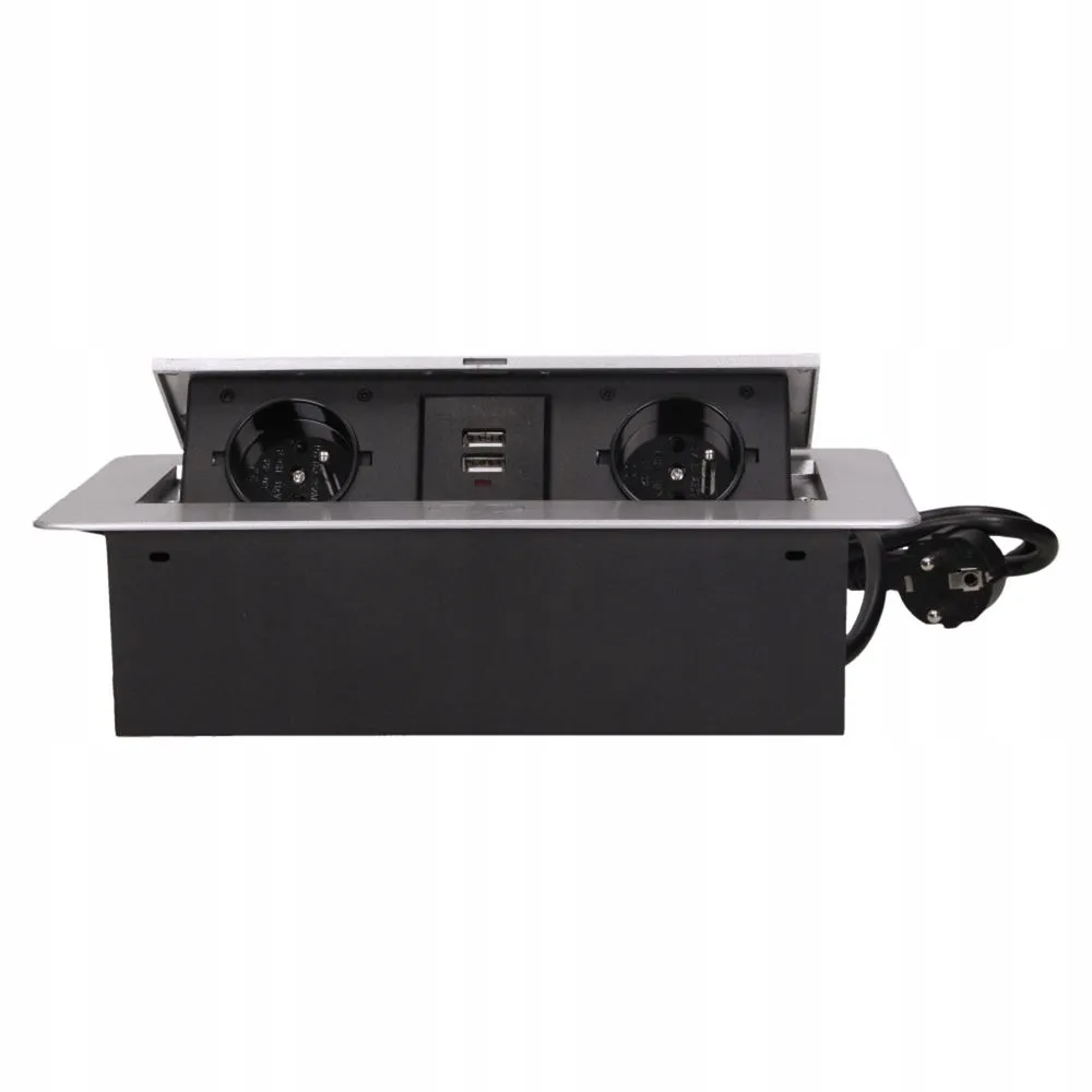 gniazdo-wpuszczane-w-blat-2x250v-2xusb-stan-nowy