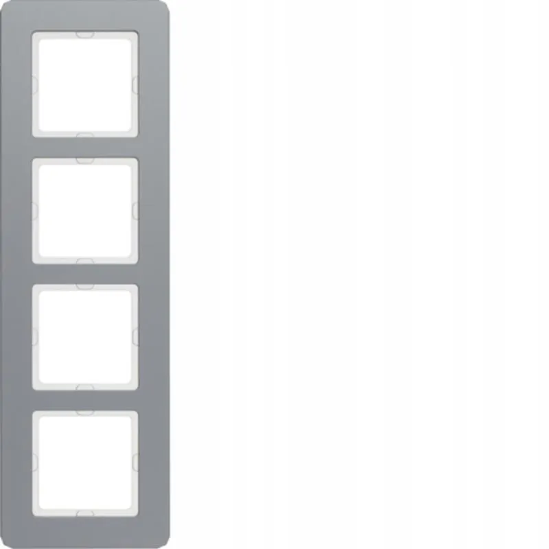 berker-q7-aluminium-ramka-4-stan-nowy