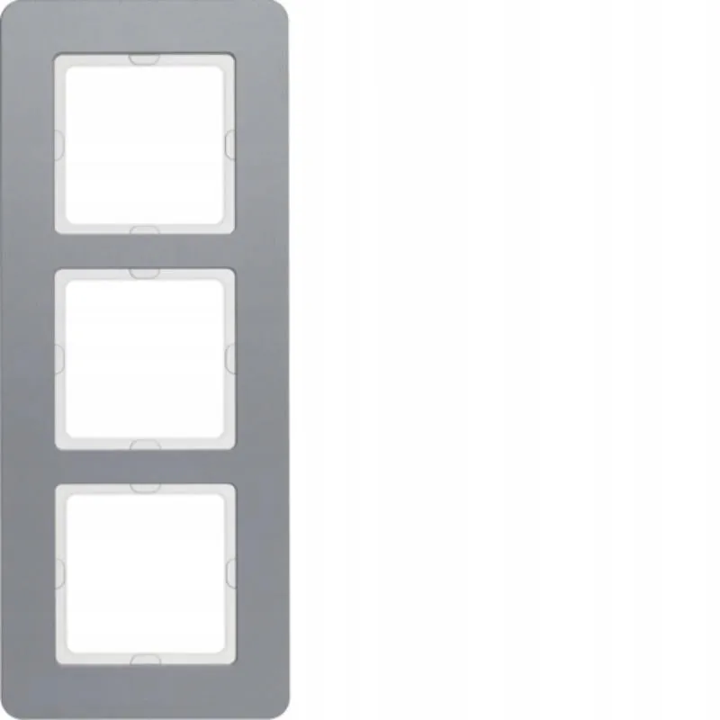 berker-q7-aluminium-ramka-3-stan-nowy