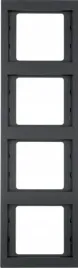 berker-k1-antracyt-ramka-4-pionowa