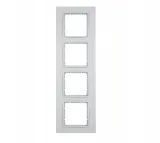 berker-b7-aluminium-ramka-4-stan-nowy