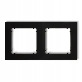 karlik-mini-czarny-mat-ramka-2-krotna-12mr-2