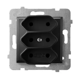 ospel-aria-czarny-gniazdo-potrojne-gp-3u-m-33