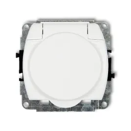 karlik-trend-bialy-gniazdo-1x-bryzgoszczelne-gpb1z