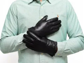 rekawiczki-skorzane-meskie-czarne-ocieplane-skora