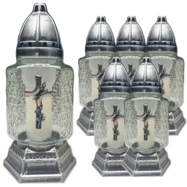 znicz-lampion-krzyz-opleciony-roza-srebrny-zloty-6-sztuk