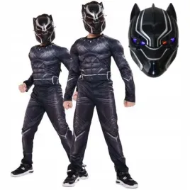 stroj-przebranie-kostium-czarna-pantera-maska-swiecaca-na-karnawal-110-116