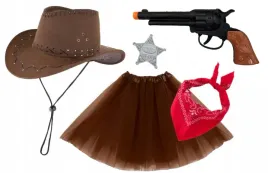 stroj-kowbojka-szeryf-dziecka-panienski-kapelusz-kowbojski-rewolwer-odznaka