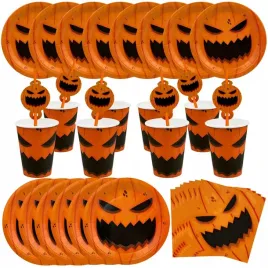 duzy-zestaw-talerzyki-kubeczki-serwetki-slomki-halloween-dynia-40szt