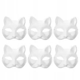 diy-puste-recznie-malowane-maski-maska-kot-6-szt