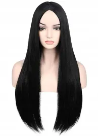damska-peruka-czarna-glamour-syntetyczna-dlugie-czarne-proste-wlosy