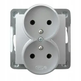 ospel-impresja-srebrny-gniazdo-x2-gp-2yrz-m-18