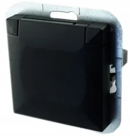 abex-perla-czarny-mat-gniazdo-bryzgoszczelne