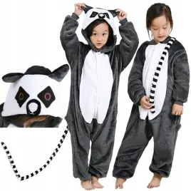 pizama-kigurumi-kostium-onesie-szary-lemur-przebranie-kombinezon-dzieci-130
