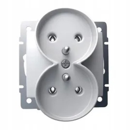 kanlux-logi-bialy-gniazdo-podwojne-0-do-ramki