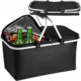 czarny-koszyk-piknikowy-duzy-skladany-solidny-termiczny-na-zakupy-piknik