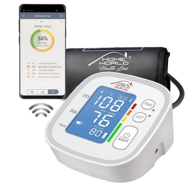 Ciśnieniomierz elektroniczny HW-HL001 z Bluetooth-Zdjęcie-0