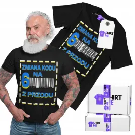 prezent-na-60-urodziny-koszulka-z-nadrukiem-tshirt-meski-zmiana-kodu-na-6