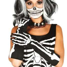 rekawiczki-czarne-z-nadrukiem-szkieletora-szkielet-kosci-na-halloween